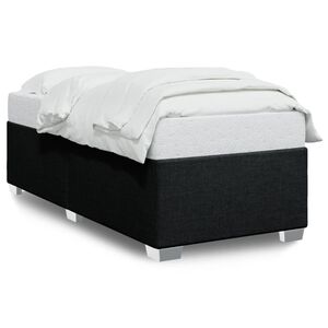 vidaXL Giroletto senza Materasso Nero 80x200 cm Tessuto