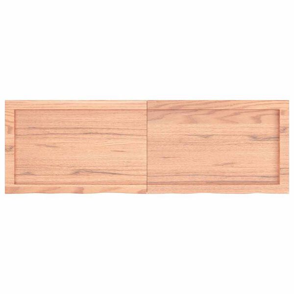 vidaXL Ripiano Muro Marrone 120x40x(2-6) cm Massello Rovere Trattato