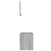 vidaXL Set Mobili da Bagno 2 pz Grigio Sonoma in Legno Multistrato