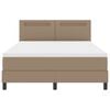 vidaXL Struttura letto con materasso Cappuccino 160 x 200 cm