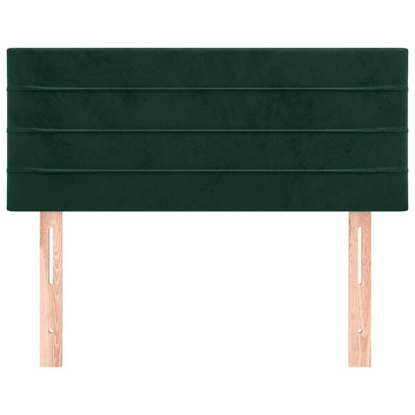 vidaXL Testiera Verde Scuro 100x5x78/88 cm in Velluto