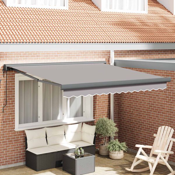 vidaXL Tenda da Sole Grigio chiaro 300 x 250 x 165 cm