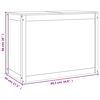 vidaXL Contenitore per Bucato Nero 88,5x44x66 cm Legno Massello Pino