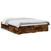 vidaXL Giroletto con Cassetti Rovere Fumo 140x200 cm Legno Multistrato