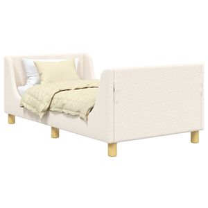 vidaXL Struttura letto bambini con testata Crema 80 x 160 cm