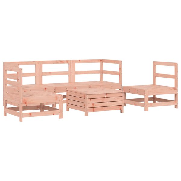 vidaXL Set Divani da Giardino 6 pz in Legno Massello Abete Douglas