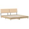 vidaXL Letto matrimoniale con testiera Rovere Sonoma e crema