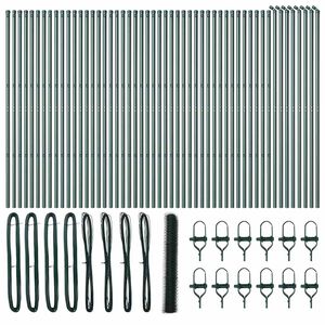 vidaXL Palo della recinzione Verde