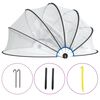 vidaXL Cupola per Piscina Rotonda 467x234 cm PVC