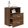vidaXL Comodini 2 pz Rovere Marrone 50x32x60 cm