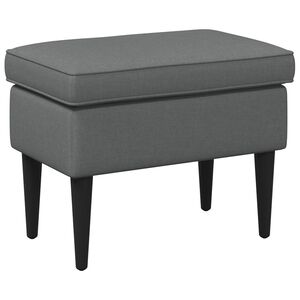 vidaXL Poggiapiedi Grigio Scuro 55 x 35 x 41 cm Tessuto