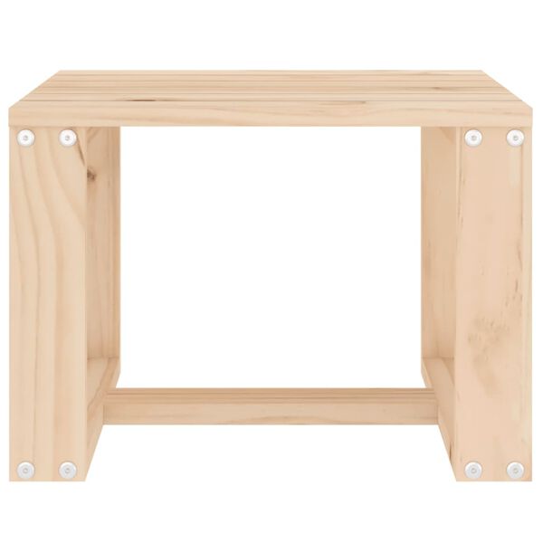 vidaXL Tavolino da Giardino 40x38x28,5 cm in Legno Massello di Pino