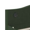 vidaXL Dormeuse USB Verde Scuro in Tessuto 90x200 cm