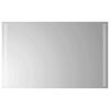 vidaXL Specchio da bagno LED Trasparente 80 x 50 cm vetro temperato