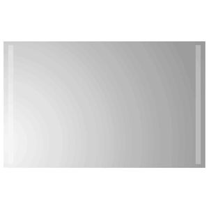 vidaXL Specchio da bagno LED Trasparente 80 x 50 cm vetro temperato