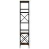 vidaXL Libreria Rovere Fumo 5 Ripiani 59x35x171 cm Legno Multistrato