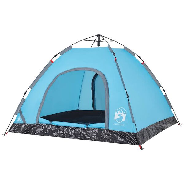 vidaXL Tenda da Campeggio 3 Persone Blu a Rilascio Rapido