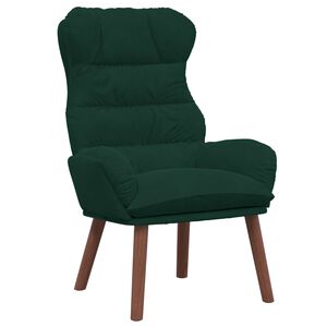vidaXL poltrona Verde Scuro 69 x 74 x 93 cm Velluto
