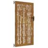 vidaXL Cancello da giardino 85x175 cm in acciaio Corten e design in bamb&ugrave;