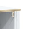 vidaXL Set Mobili da Bagno 4 pz BERG Bianco in Legno Massello di Pino