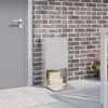 vidaXL Cassetta per pacchi con archiviazione Argento 44 x 22 x 82 cm