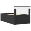 vidaXL Daybed con cassetto Nero 90 x 200 cm Legno multistrato