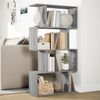 vidaXL Libreria 4 Ripiani Grigio Sonoma 70x24x129 cm in Truciolato
