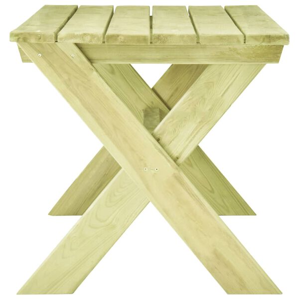 vidaXL Tavolo da Giardino 170x73x70 cm in Legno di Pino Impregnato