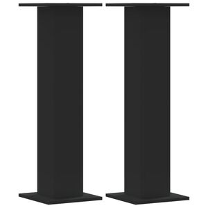 vidaXL Supporti Altoparlanti 2 pz Neri 30x30x95cm in Legno Multistrato