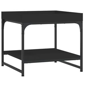 vidaXL Tavolino da Salotto Nero 49,5x49,5x45 cm in Legno Multistrato