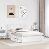 vidaXL Letto con Contenitore Bianco 160 x 200 cm Legno multistrato