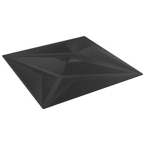 vidaXL Pannelli da parete 24 pz 50 x 50 cm Stella Nera Schiuma XPS
