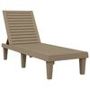 vidaXL Lettino Prendisole Marrone 155x58x83 cm in Polipropilene