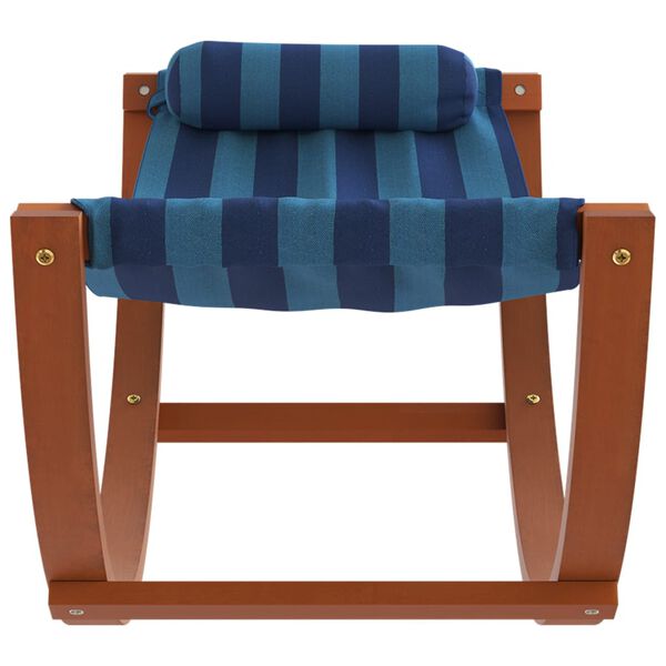 vidaXL Amaca a Dondolo per Bambini a Righe Blu in Tessuto