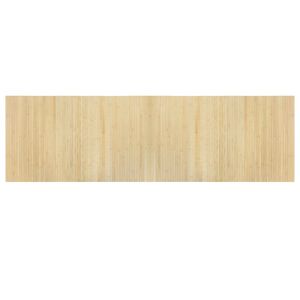 vidaXL Tappeto Rettangolare Naturale Chiaro 60x200 cm in Bamb&ugrave;