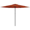 vidaXL Ombrello da giardino 300 x 300 cm Poliestere Rettangolare