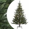 vidaXL Albero di Natale Artificiale con Rami Pieghevoli 120 cm 150 LED