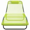 vidaXL Lettino prendisole pieghevole 2 pcs Verde 182 x 55 x 85.5cm