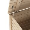 vidaXL Contenitore con Coperchio RANA 60x49x54 cm Legno Massello Pino