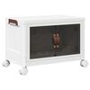 vidaXL Scatola Portaoggetti Impilabile con Ruote 28 L 48,5x29,5x33 cm
