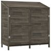 vidaXL Capanno da Giardino Antracite 102x52x112cm Legno Massello Abete