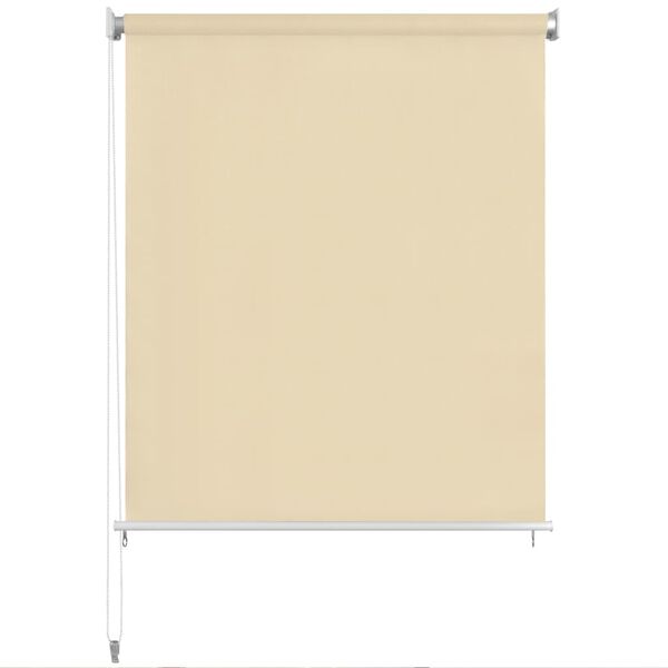 vidaXL Tenda a Rullo per Esterni 220x230 cm Crema