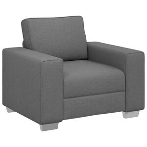 vidaXL Poltrona Sofa Grigio scuro 100 cm Tessuto