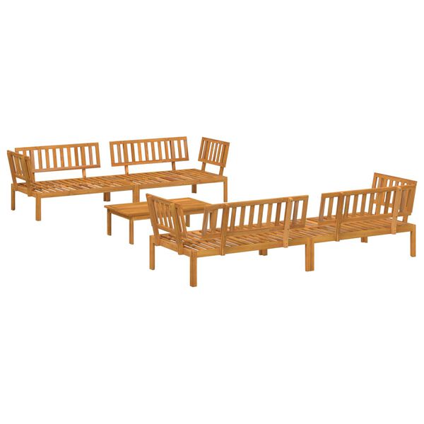 vidaXL Set di divani con cuscino 5 pcs Talpa Legno di Acacia Massello