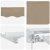vidaXL Struttura della tenda Beige 250 x 200 cm