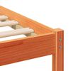 vidaXL Struttura del letto Marrone cerato 140 x 190 cm Pino massello