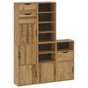 vidaXL Armadietti Laterali 5 pz ODDA 40x24x79 cm Legno Massello Pino