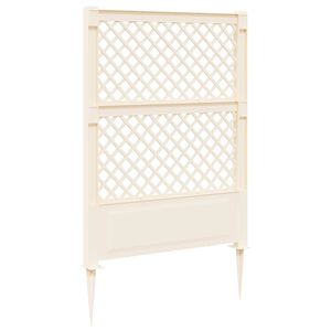 vidaXL Trellis con Punta PP Bianco