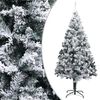 vidaXL Albero di Natale Artificiale con Neve Fioccata Verde 240 cm PVC