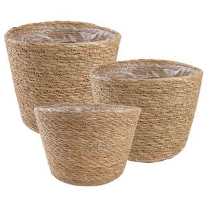 vidaXL 3 pz Naturale &Oslash;26 x 19 cm 100% Erba marina
